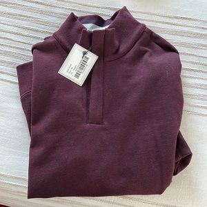 Maroon UNTUCKit Quarter zip. Medium. New with tags